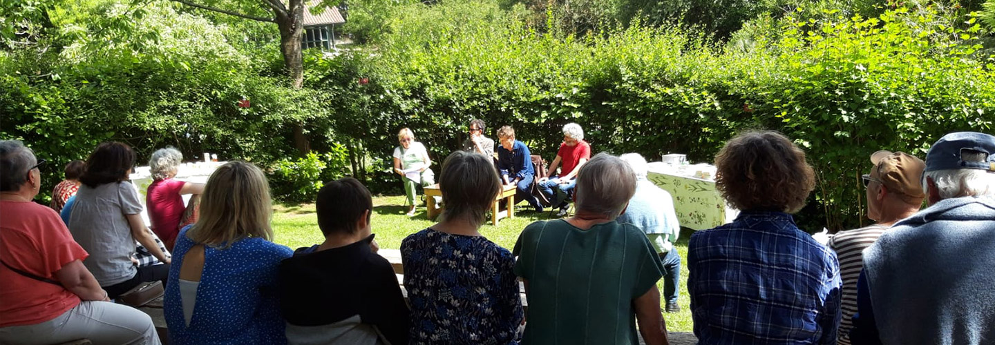 Rencontre au jardin botanique autour du poète Marco Martella